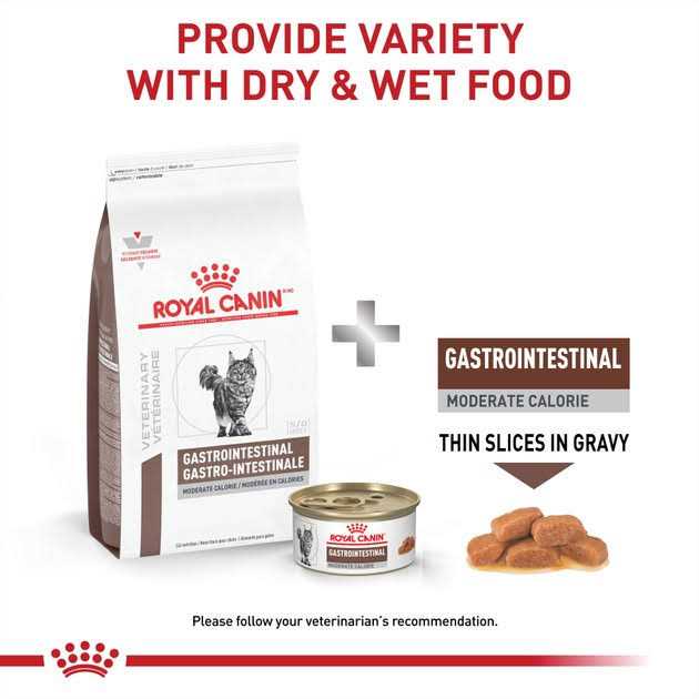 Gastrointestinal Moderate Calorie Dry Cat Food W2649