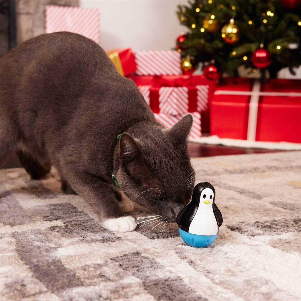 Snacky Penguin Treat Dispensing Cat Toy Z371