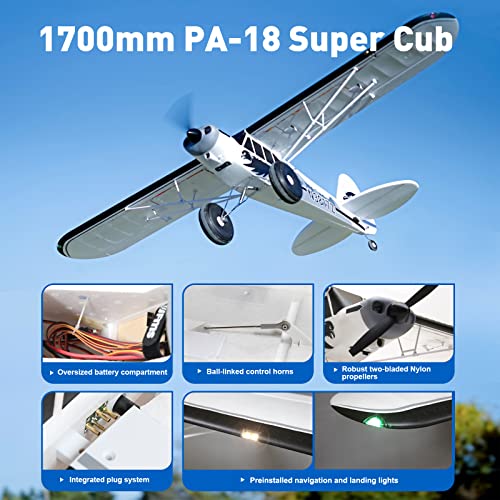 Remote Control Airplane 1700mm Piper PA-18 Super Cub PNP A43409