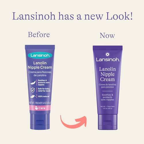 Lanolin Nipple Cream for Breastfeeding, 100% Natural, 1.41 Ounces W6677