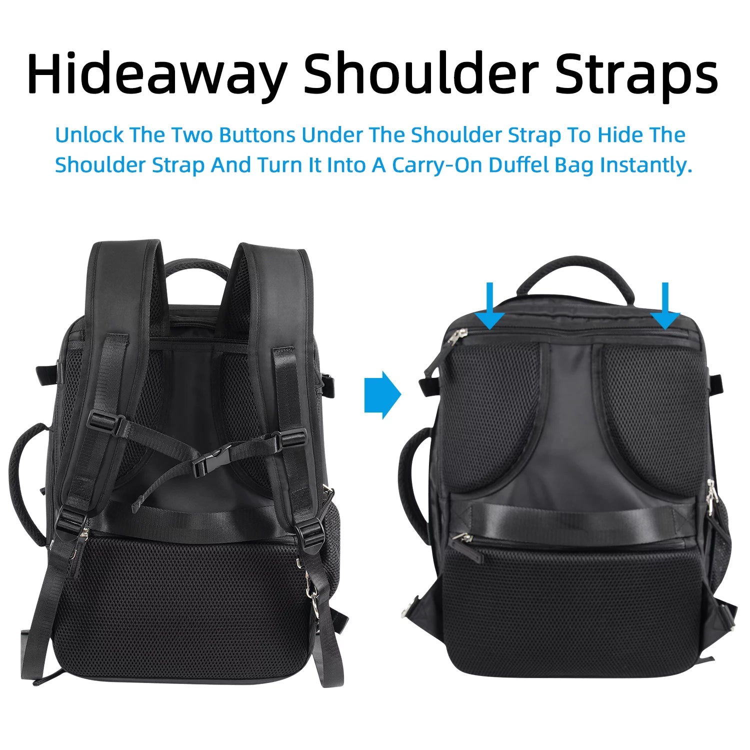 Travel Backpack Waterproof Hiking Rucksack for Men Women D665