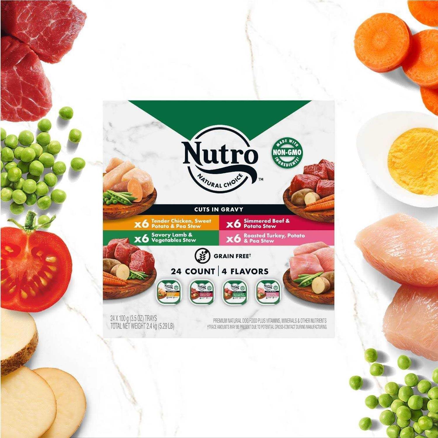 Grain Free Cuts in Gravy Variety Pack Adult Wet Dog Food L536