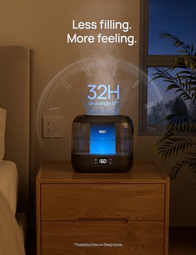 Smart Humidifier for Bedroom, Top Fill 4L Cool Mist, Quiet Ultrasonic G615986