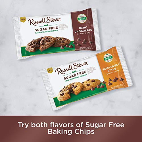 Sugar Free Dark Chocolate Baking Chips, 8 oz E1466