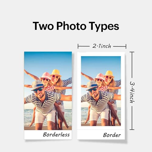 Portable Photo Printer with 68 Sheets Bundle, White E75554