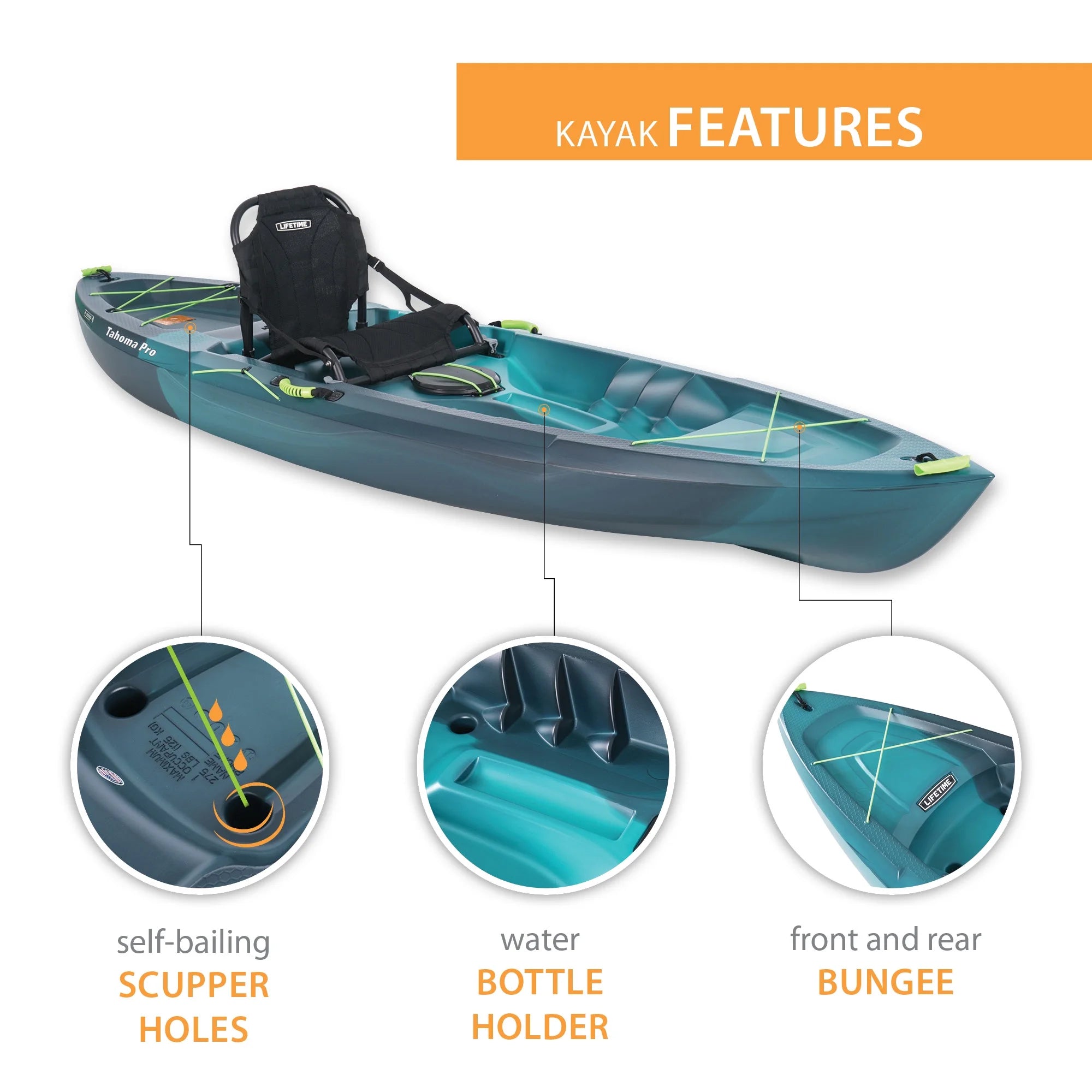 Sit-on-Top Kayak 10 ft Y240