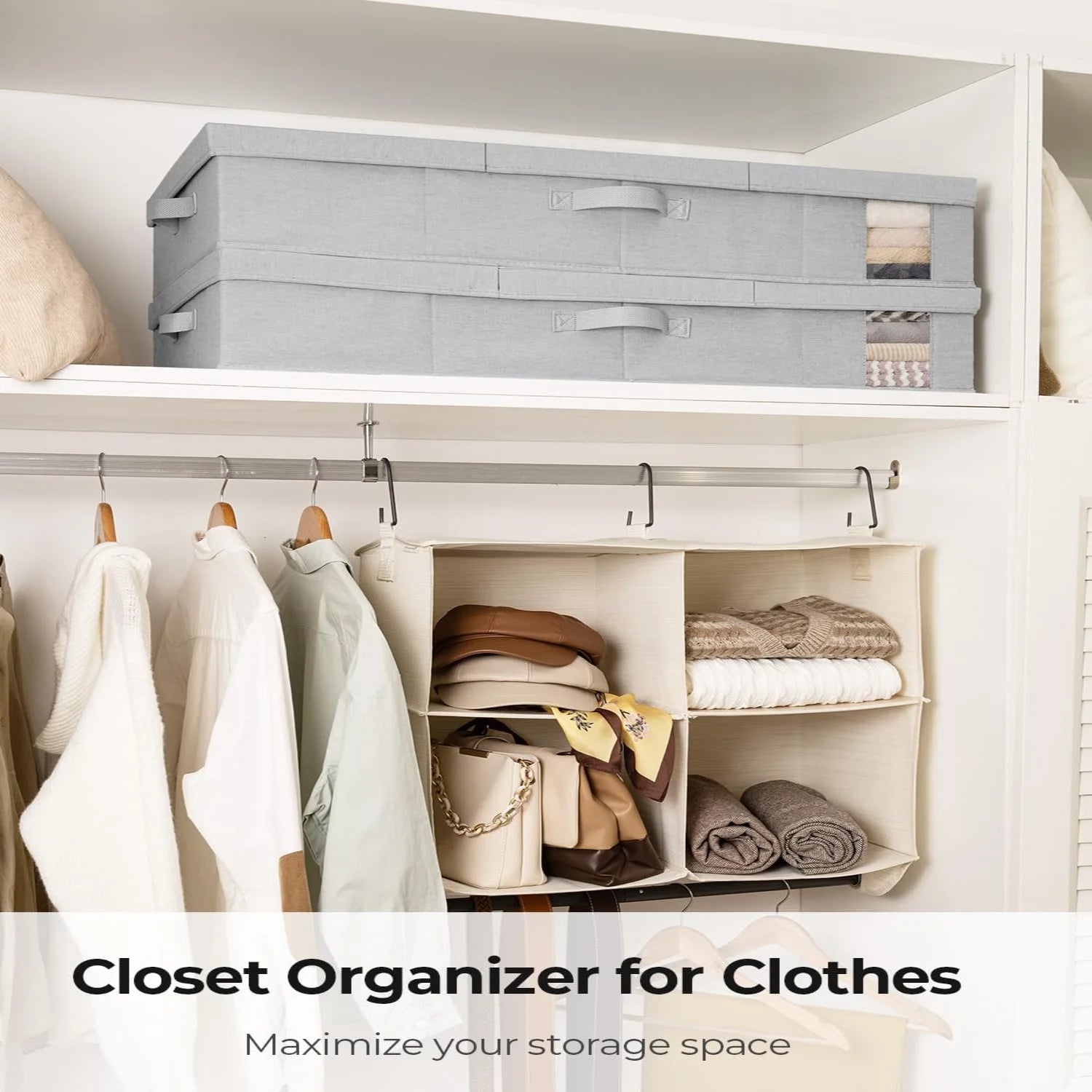 Under Bed Storage Bins with Lids and Handles U235