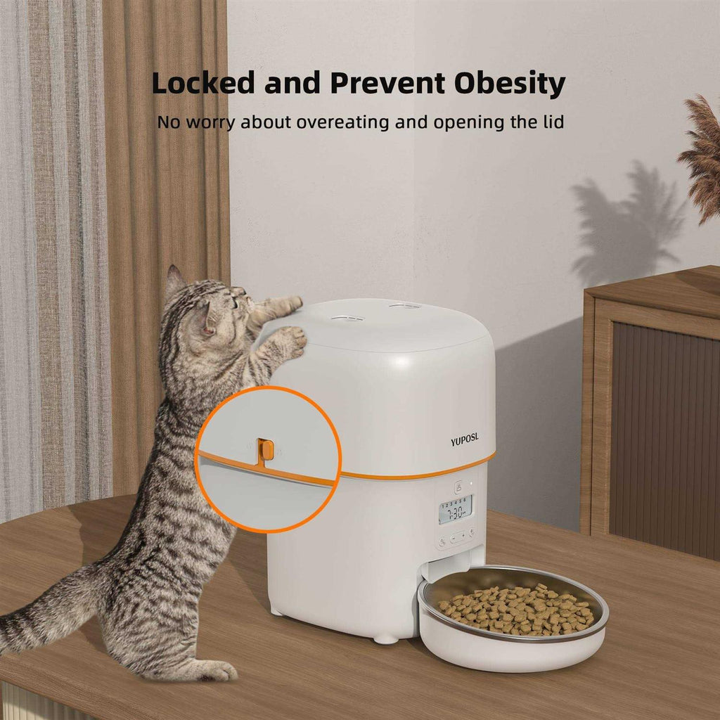 Automatic Cat Feeder 8 Cup Cat Food Dispenser I86786
