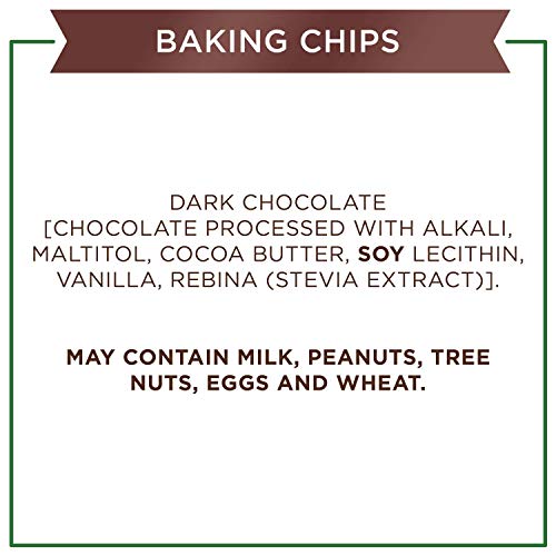 Sugar Free Dark Chocolate Baking Chips, 8 oz E1466