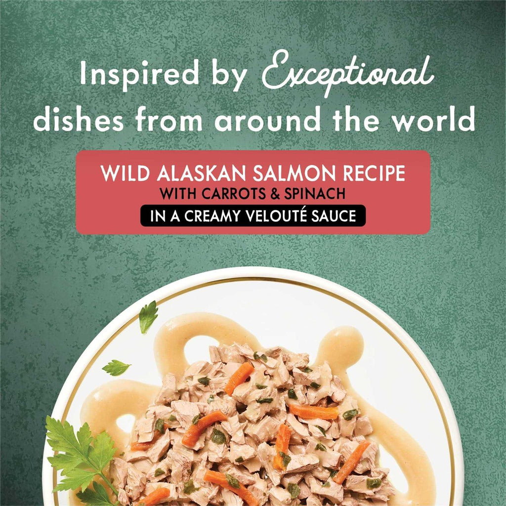 High Protein Medleys Wild Alaskan Salmon Recipe with Garden Veggies in Sauce Wet Cat Food P29540