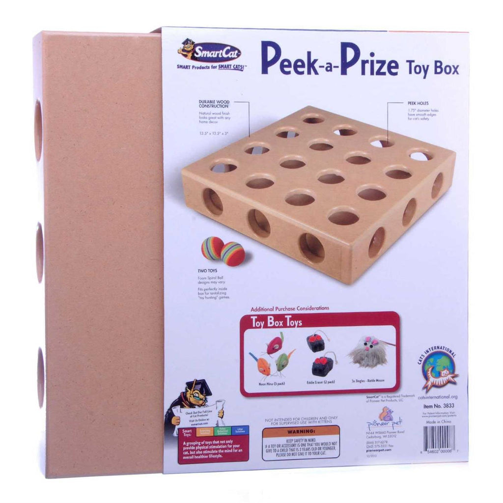 Cat Toy Box with Hide and Seek Feature I8006
