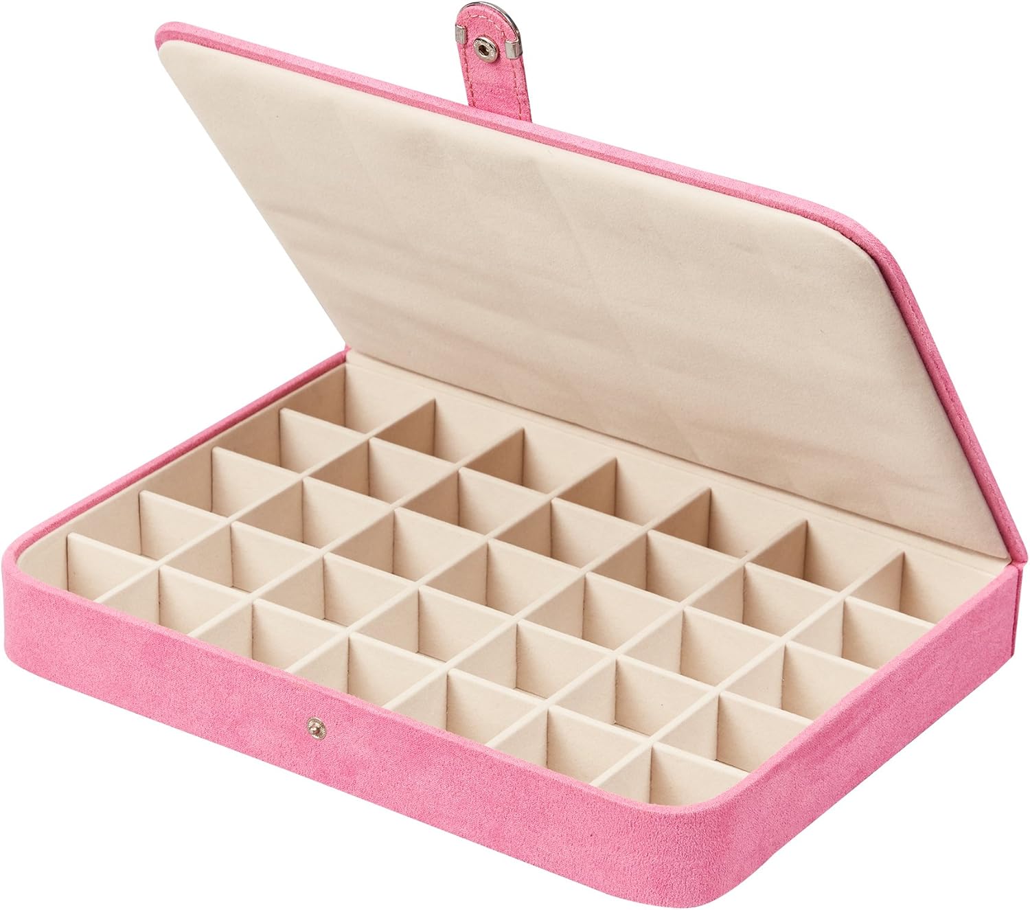 Plush Jewelry Box with Ring and Earring Organizer K8513