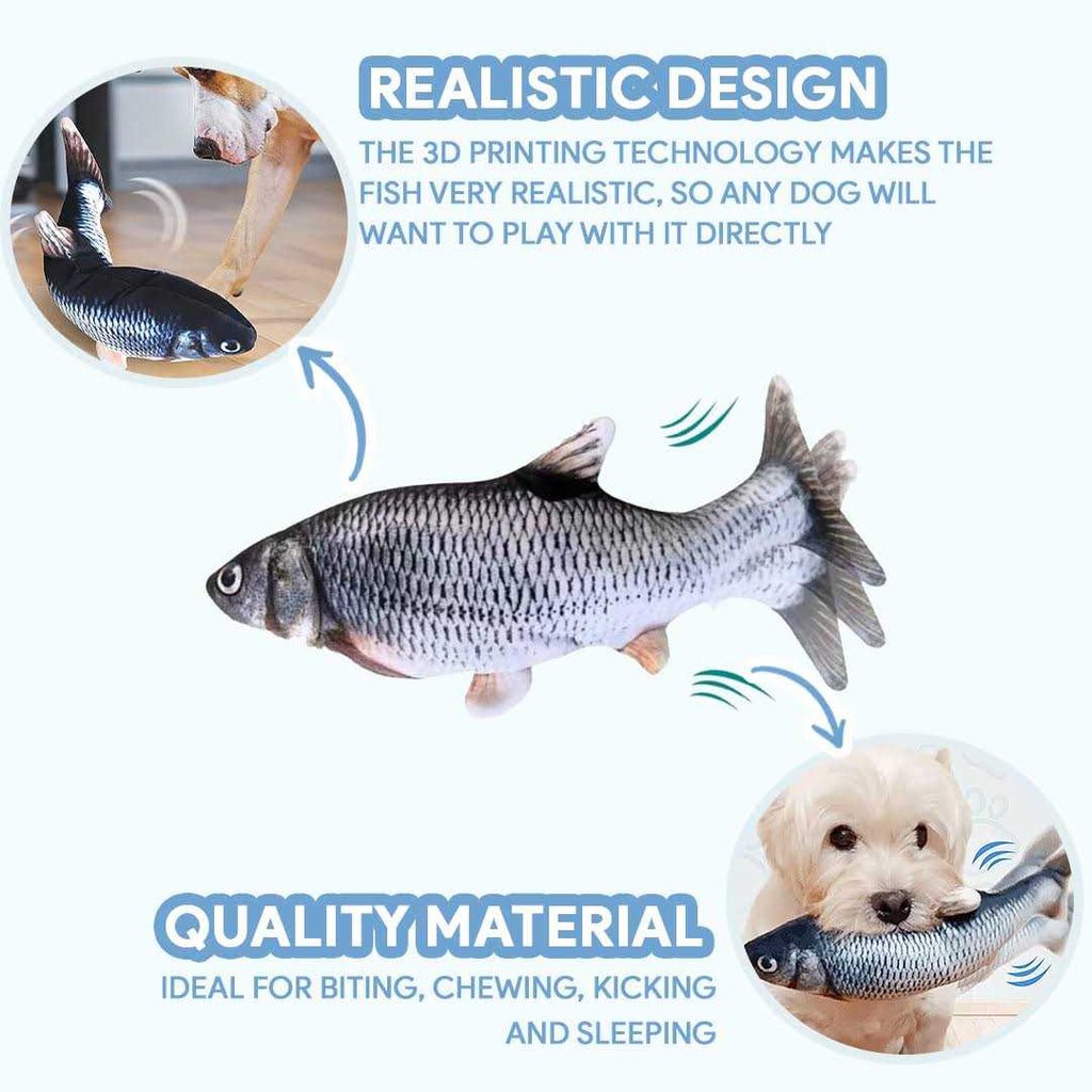 Interactive Pet Toy for Dogs & Cats, Moving Fish to Challenge Natural Instincts C5328