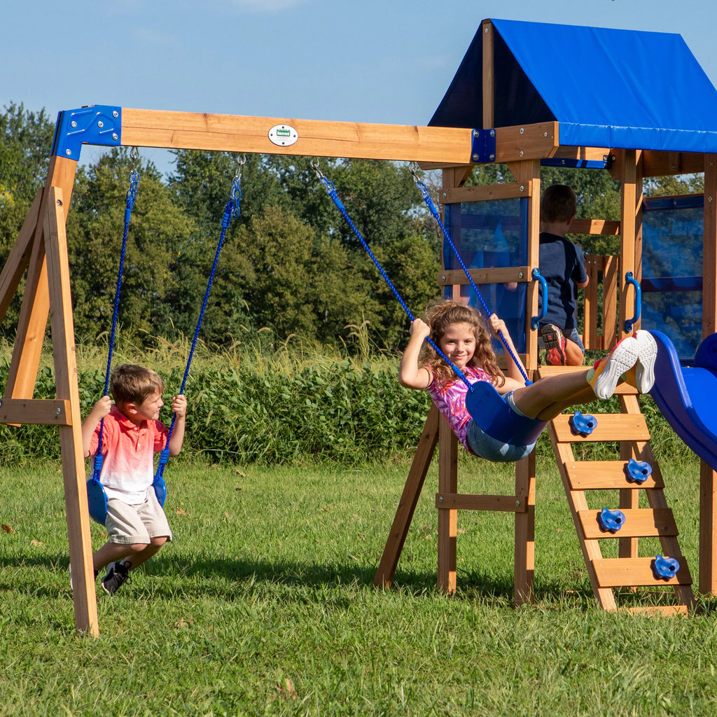 Wooden Cedar Swing Set B81137