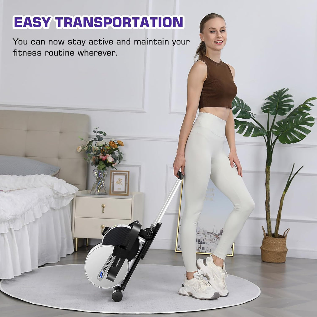 Under Desk Elliptical - Quiet Portable Leg Exerciser with Remote and App Control I90885