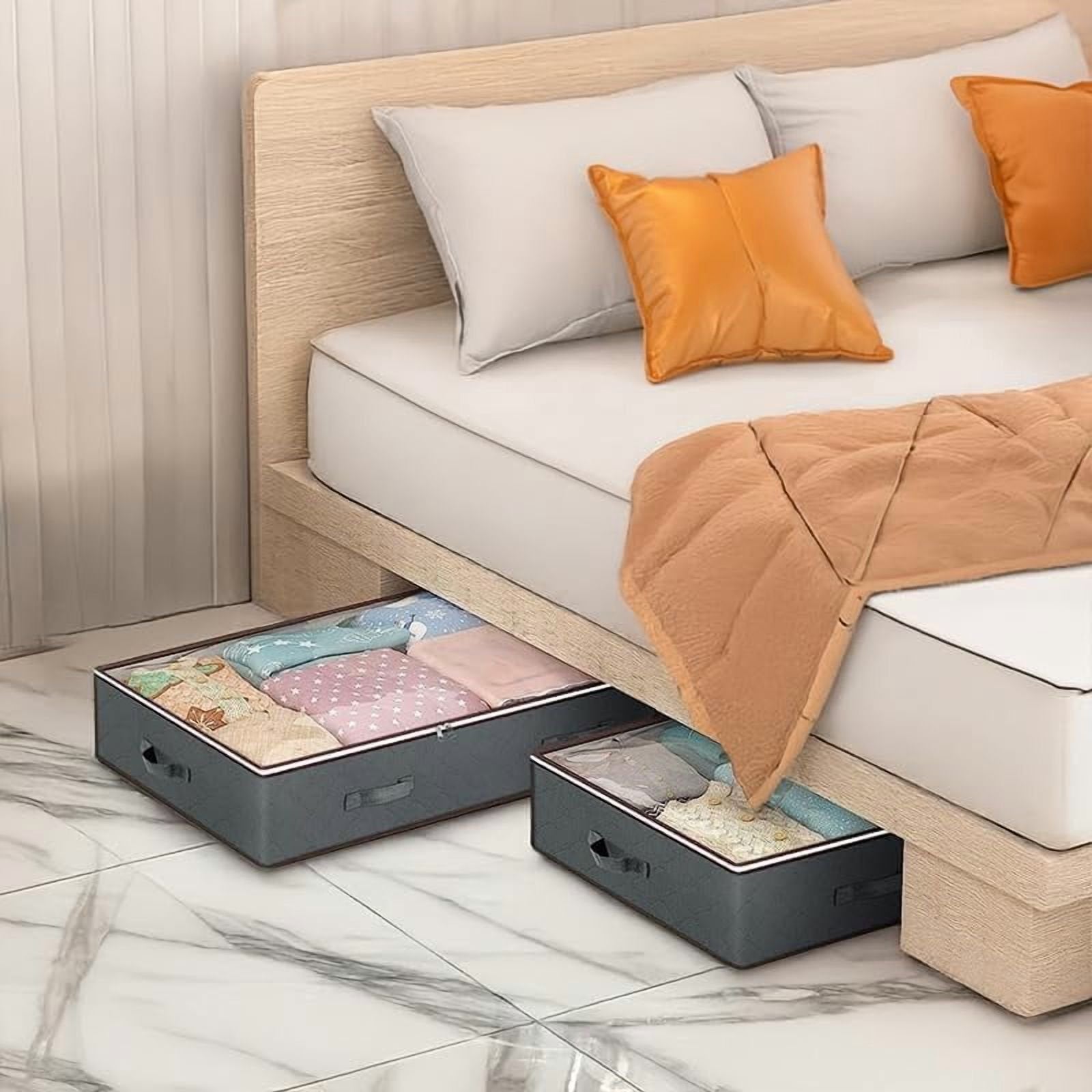 Under Bed Storage Containers Foldable Bags for Blankets and Sweaters J735