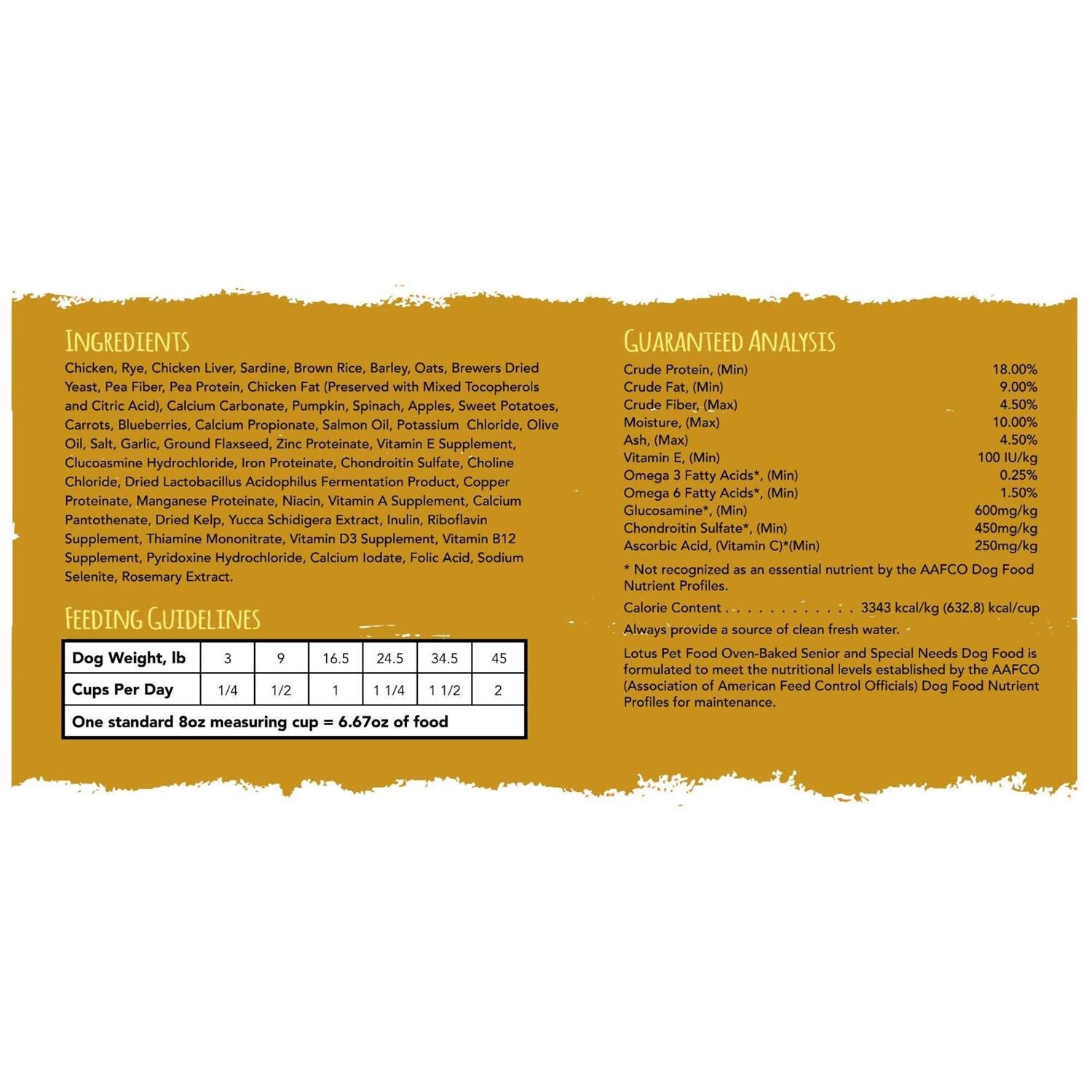 Dry Senior Dog Food H260