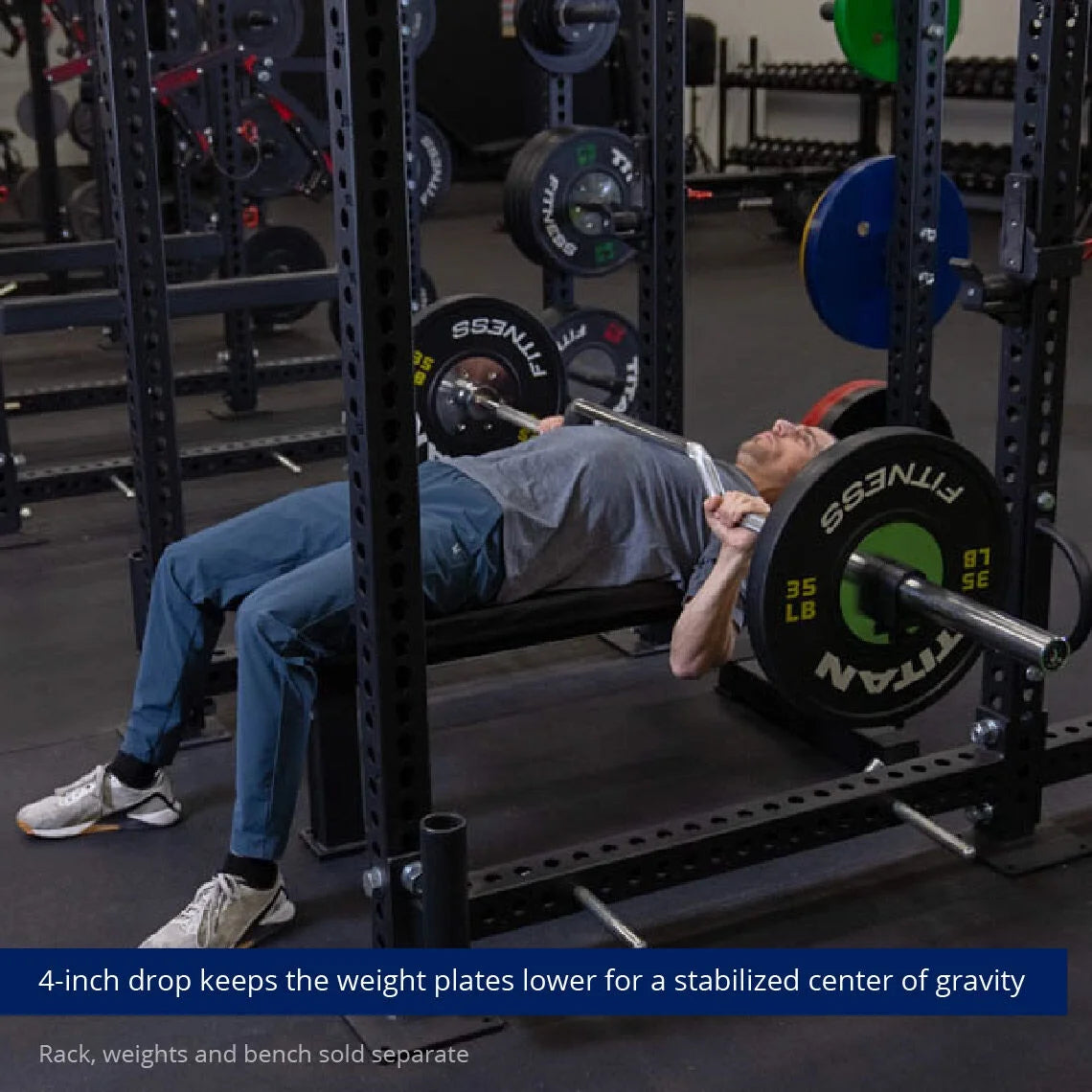 7 FT Cambered Olympic Bench Press Bar, 600 LB, Chrome Finish D712