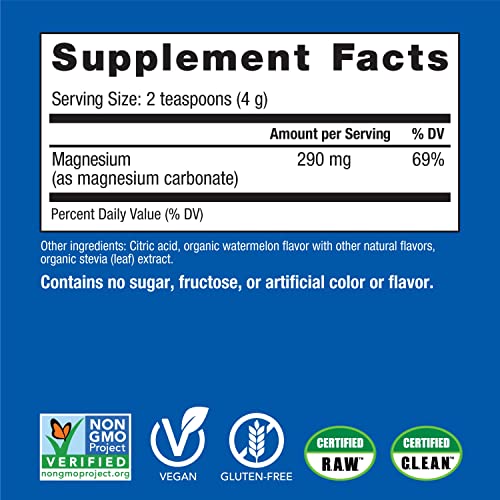 Magnesium Citrate Supplement Drink Mix Powder, Unflavored, 16 oz K16496