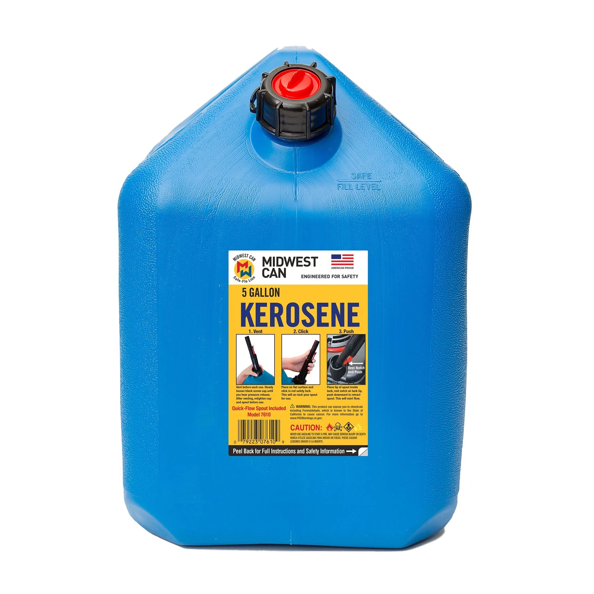 5 Gal Kerosene Gas Can Container with Spout (4 Pk) H2914