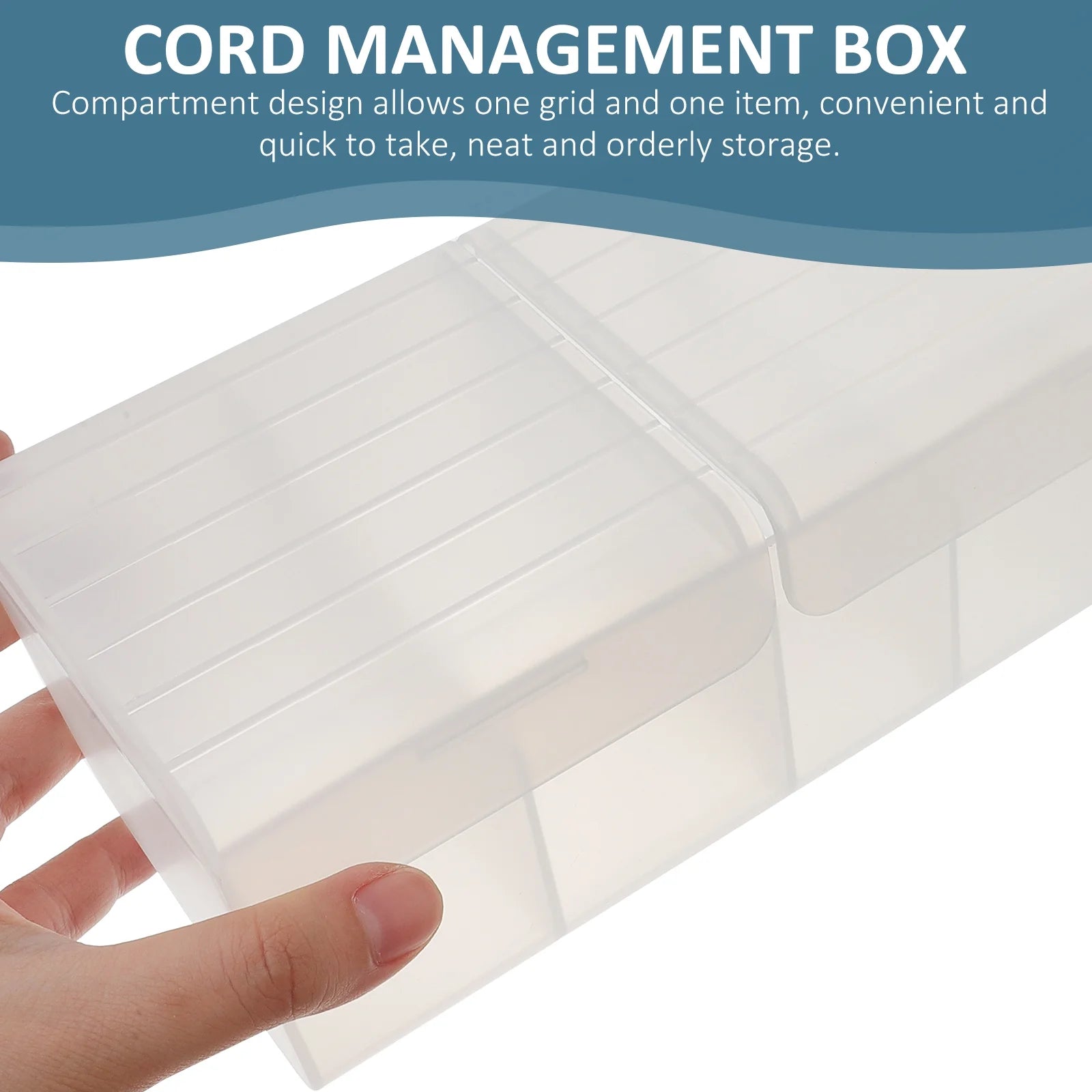 Slim USB Cable Organizer Storage Box U5473