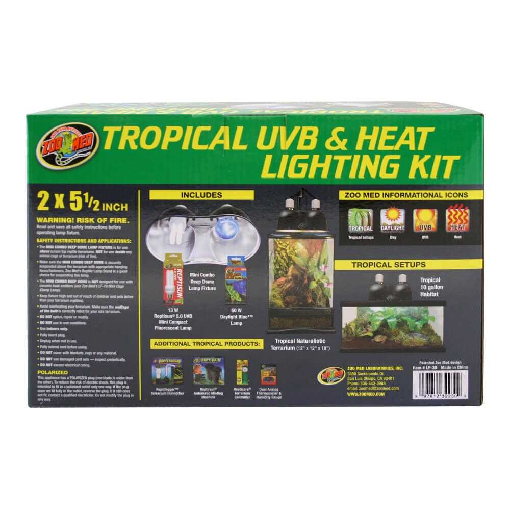 Tropical UVB Heat Lighting Kit for Reptiles R66078