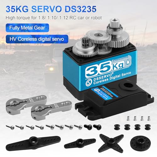 Waterproof Metal Gear Digital Servo 25T for RC Robot DIY Y32330