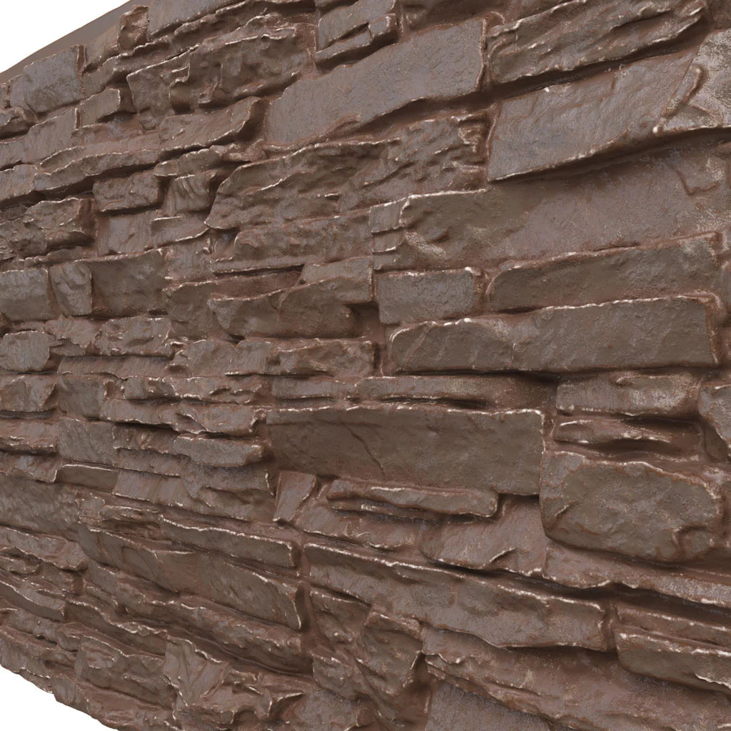 Stacked Stone Faux Siding Panel, Autumn Bronze O5784