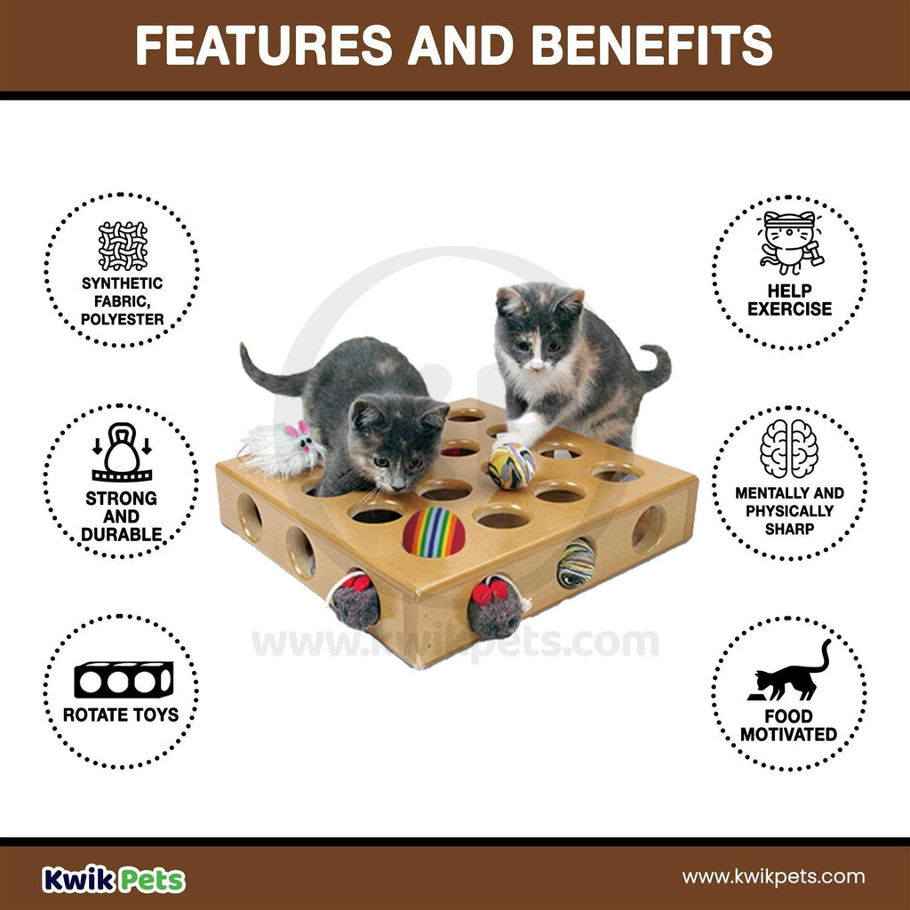 Cat Toy Box with Hide and Seek Feature I8006