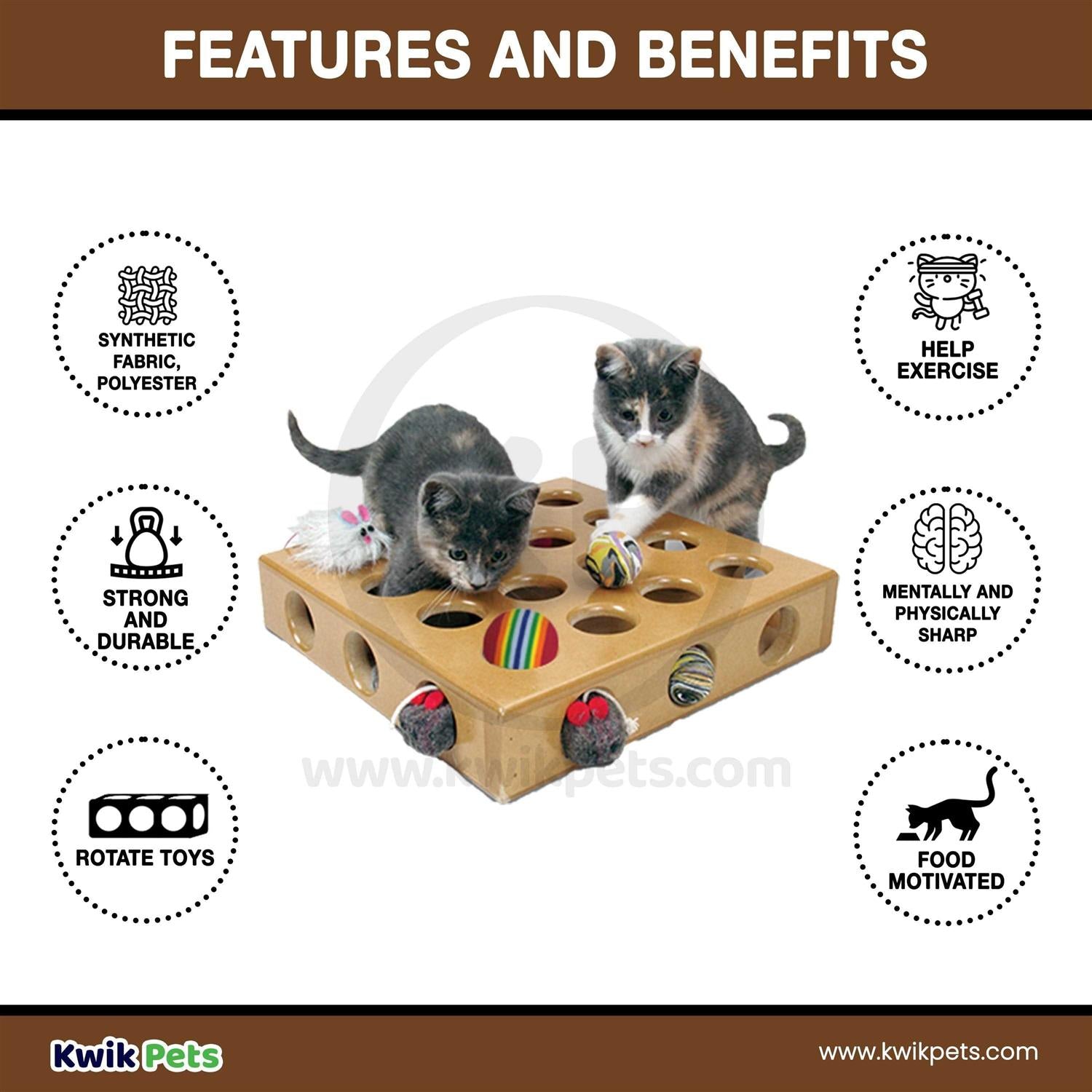 Cat Toy Box with Hide and Seek Feature I8006