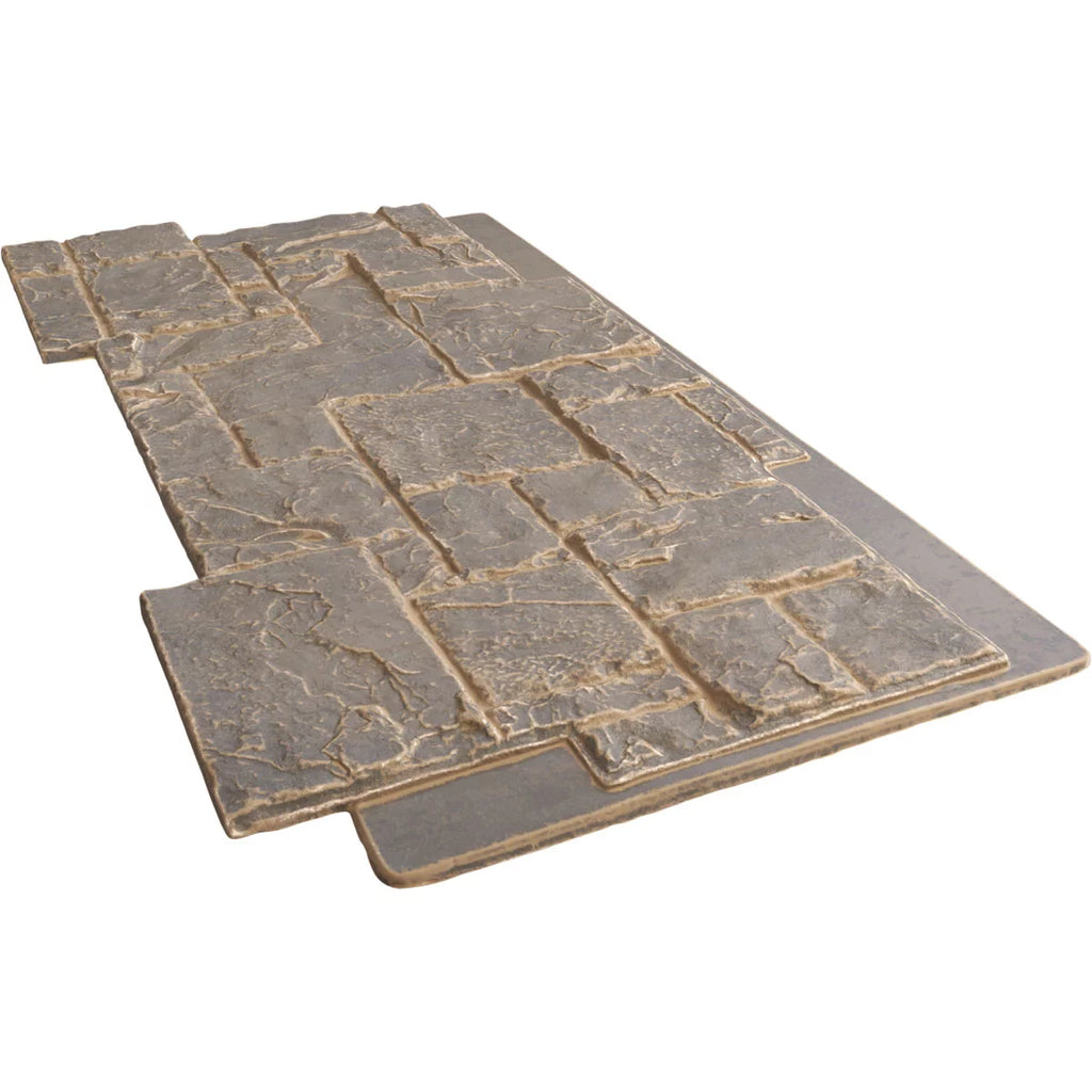 49"W x 24 1/2"H Stacked Stone Faux Siding Panel Z46794