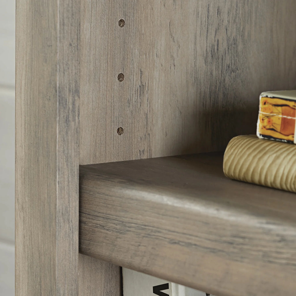 5 Shelf Bookcase, Rustic Gray D80649