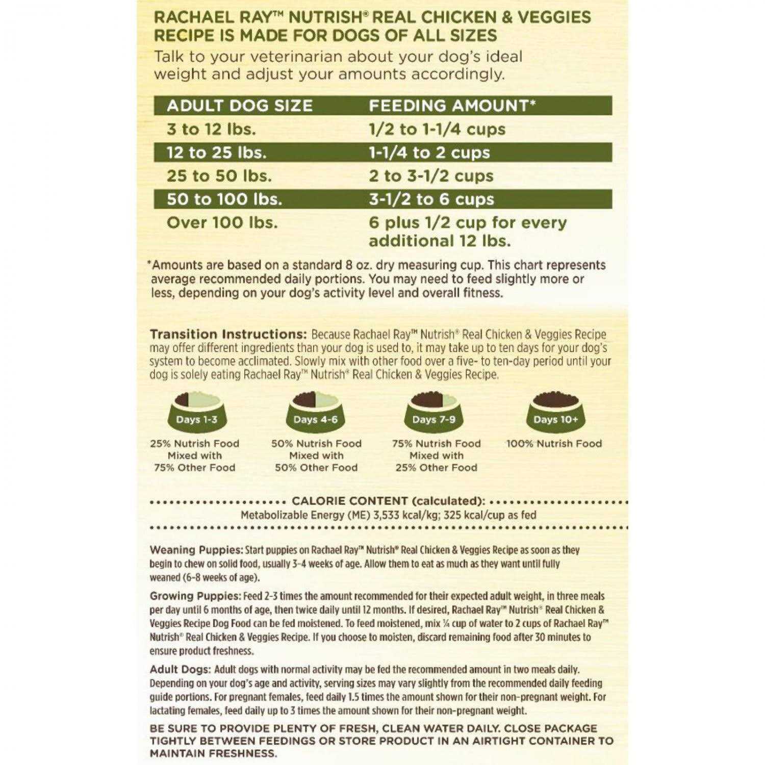 Dry Dog Food Real Chicken & Veggies Recipe A76934