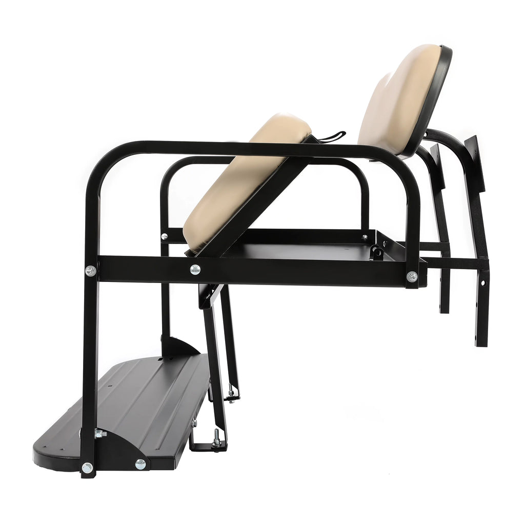 Rear Back Seat Kit for EZGO Marathon Golf Cart Tan Flip Folding P92087