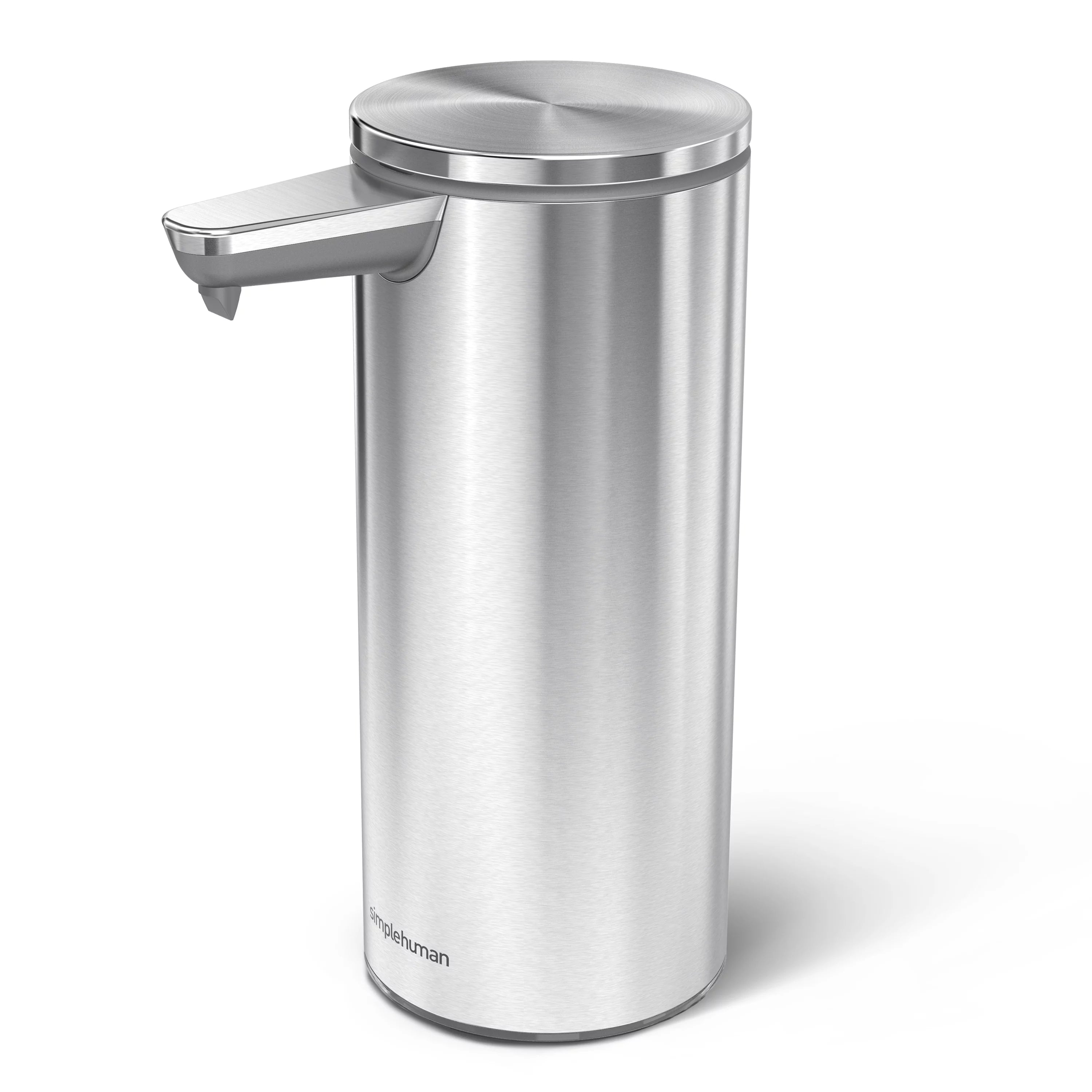 simplehuman 9 oz. Touch-Free Automatic Rechargeable Sensor Liquid Soap Dispenser, Brushed Stainless Steel