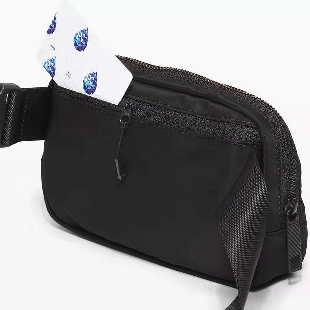 Crossbody Fanny Pack with Extended Strap, 1L, Black U7133