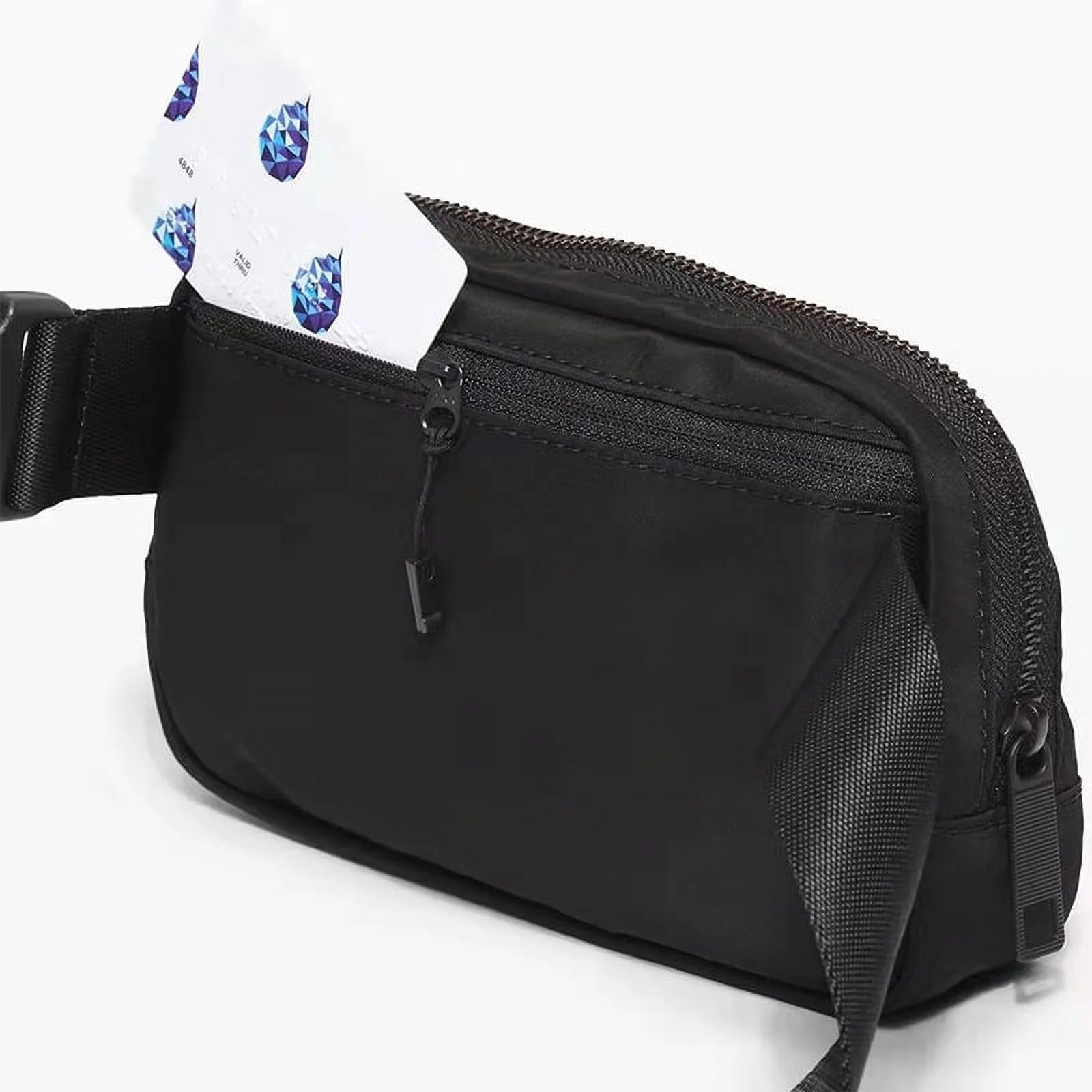 Crossbody Fanny Pack with Extended Strap, 1L, Black U7133