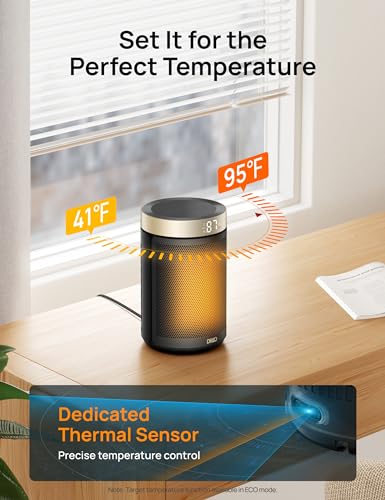 Portable Space Heater for Indoor Use with Thermostat and Remote C266