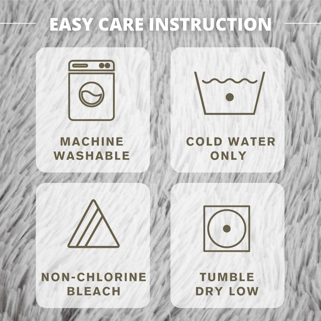 Cat Bed Cave Soft Faux Fur Hooded Blanket for Indoor Pets Q359