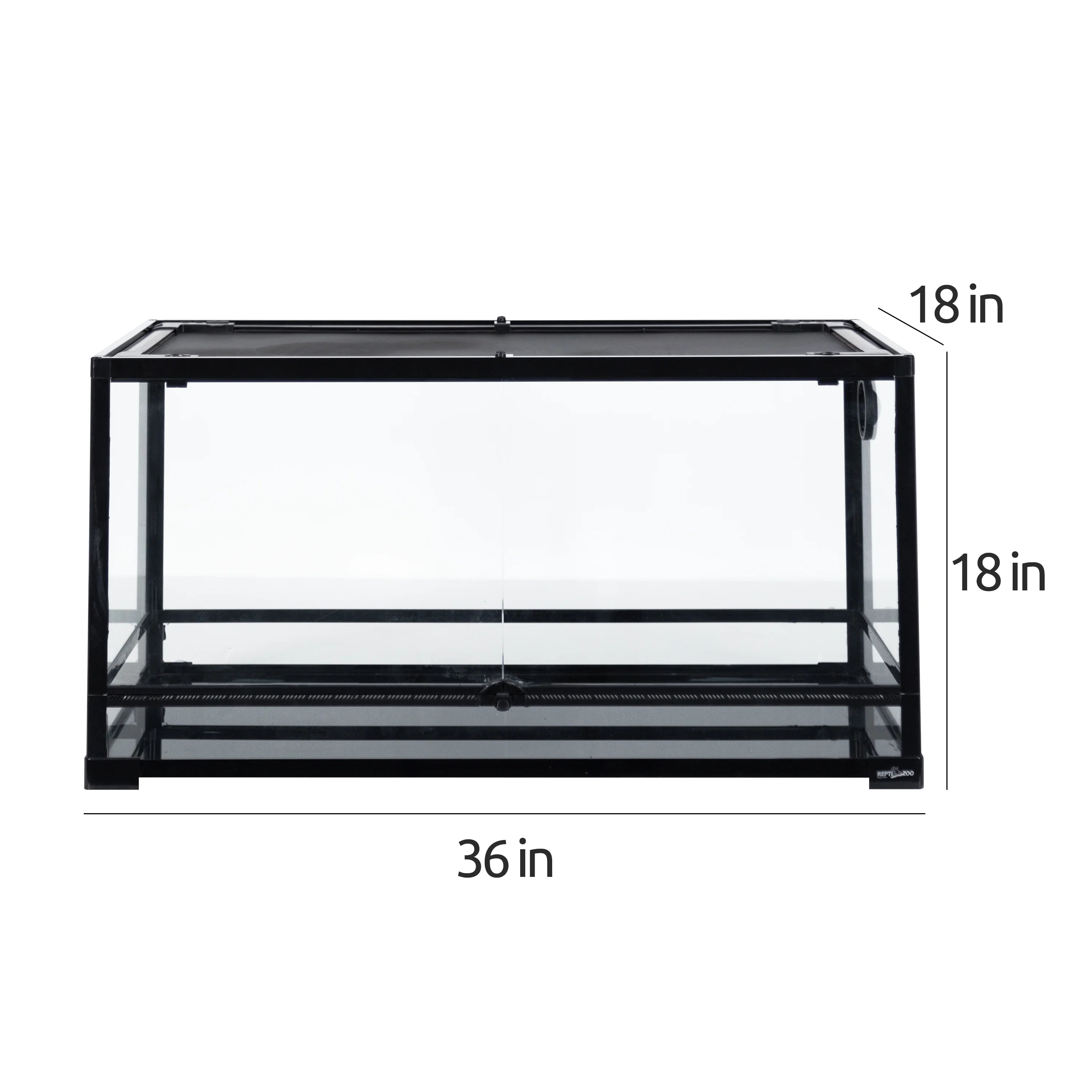 Glass Reptile Terrarium 50 Gallon Front Opening Habitat Tank P217813