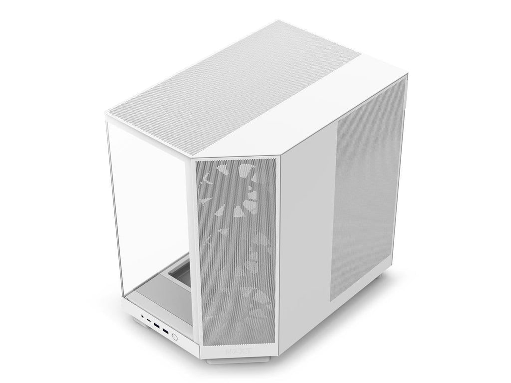 Compact Dual-Chamber Mid-Tower Airflow Case, White P7047