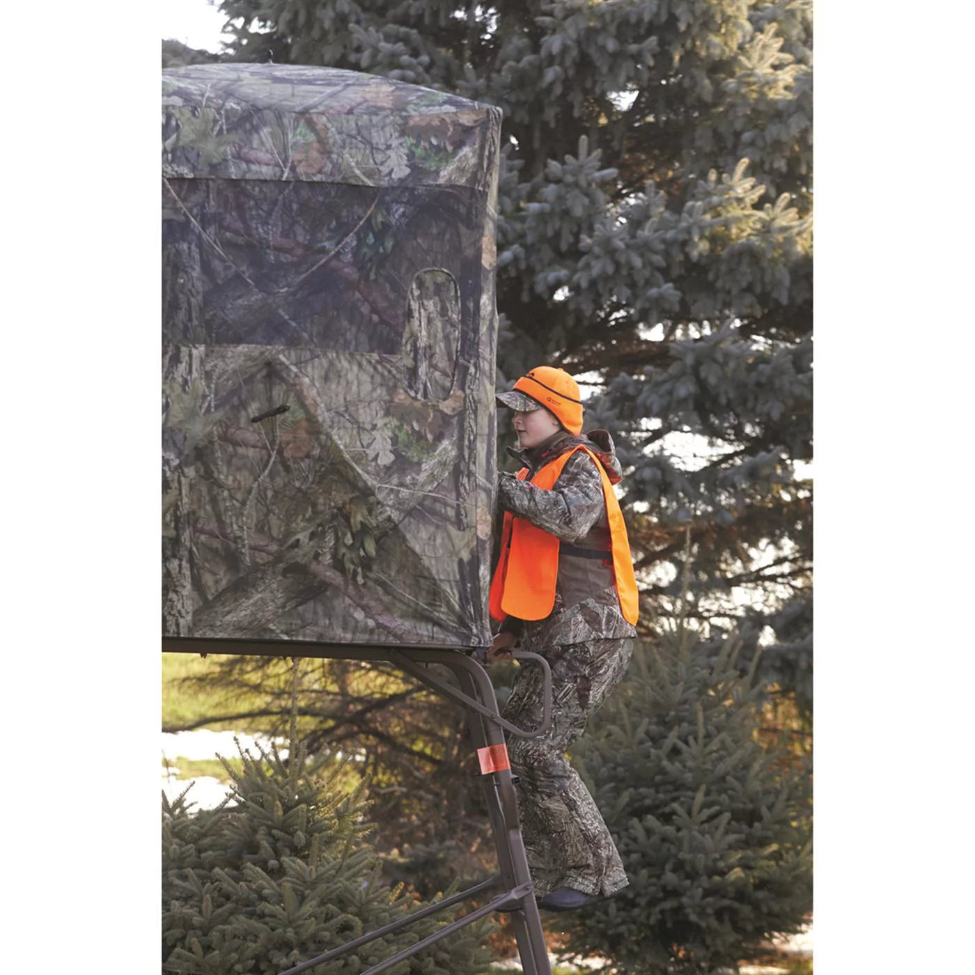 6ft Tripod Hunting Tower Blind 2-Person Elevated Stand C677