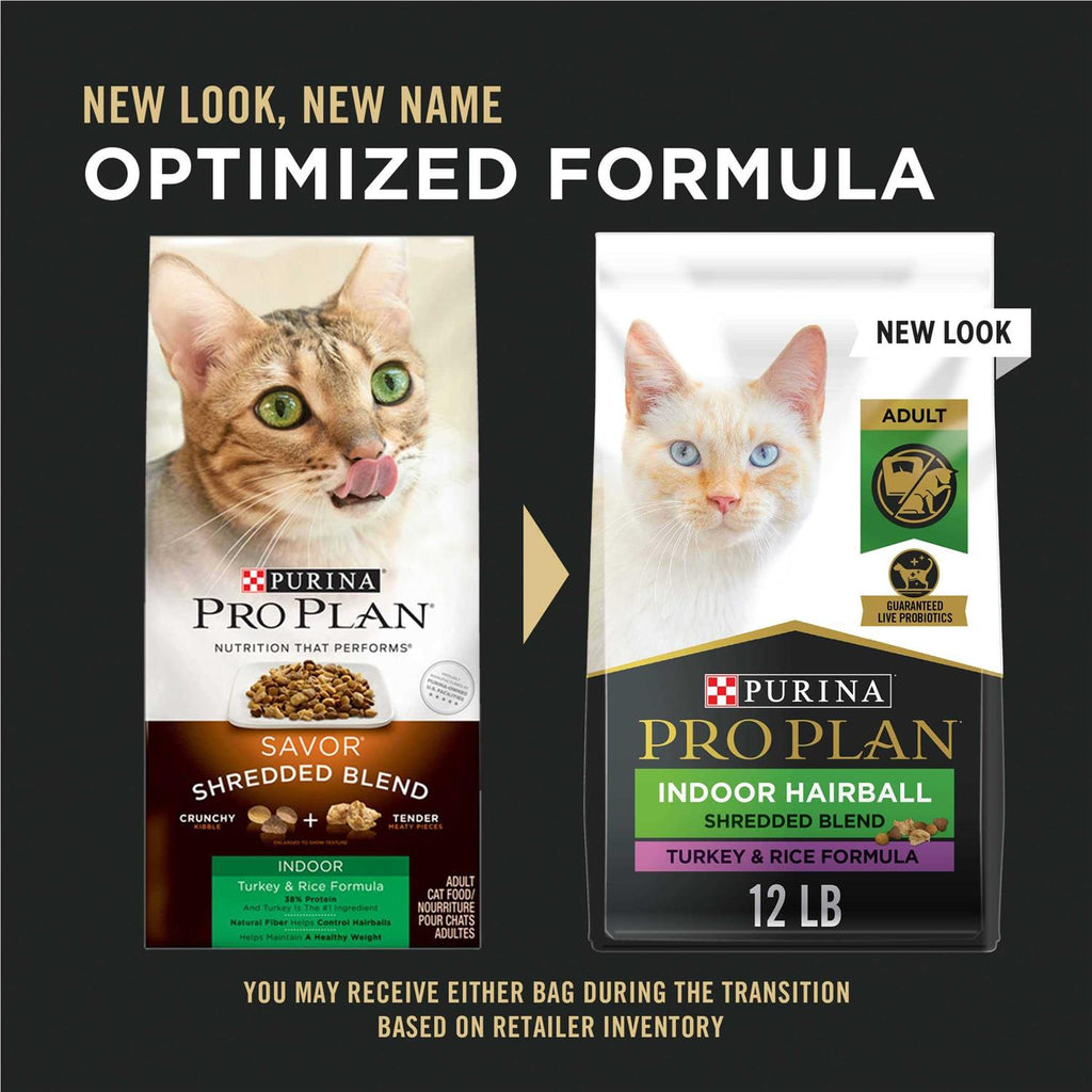 Indoor Hairball Control Dry Cat Food, Turkey & Rice Formula T99905