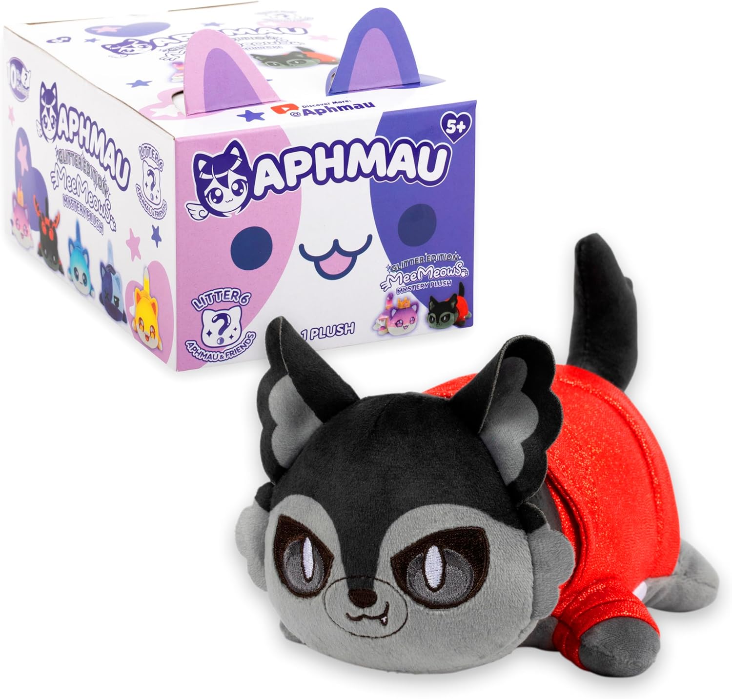MeeMeow Mystery Plush Series 6 – Blind Box, 1 of 8 Possible R9747