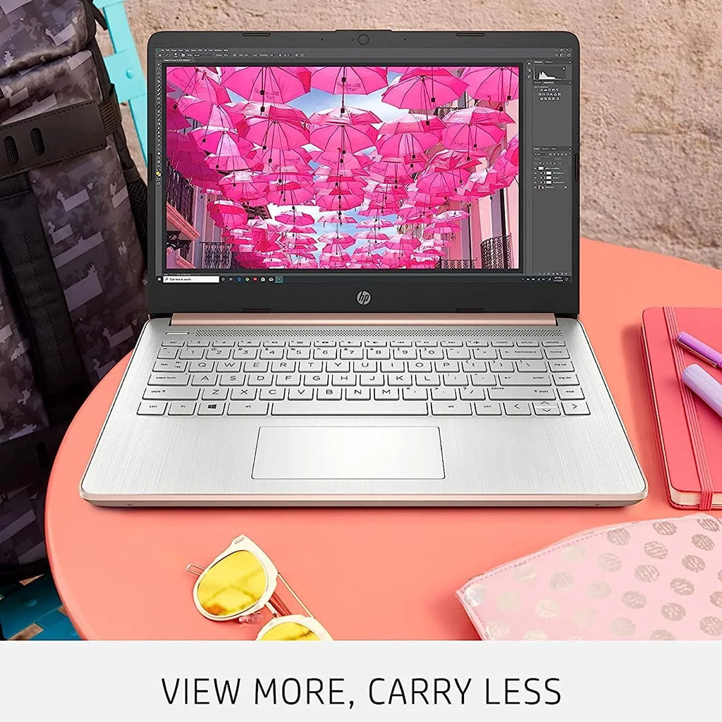 14" Ultralight Laptop, Intel Celeron Quad-Core, 16GB RAM, 64GB eMMC, Windows 11, Pink E321776