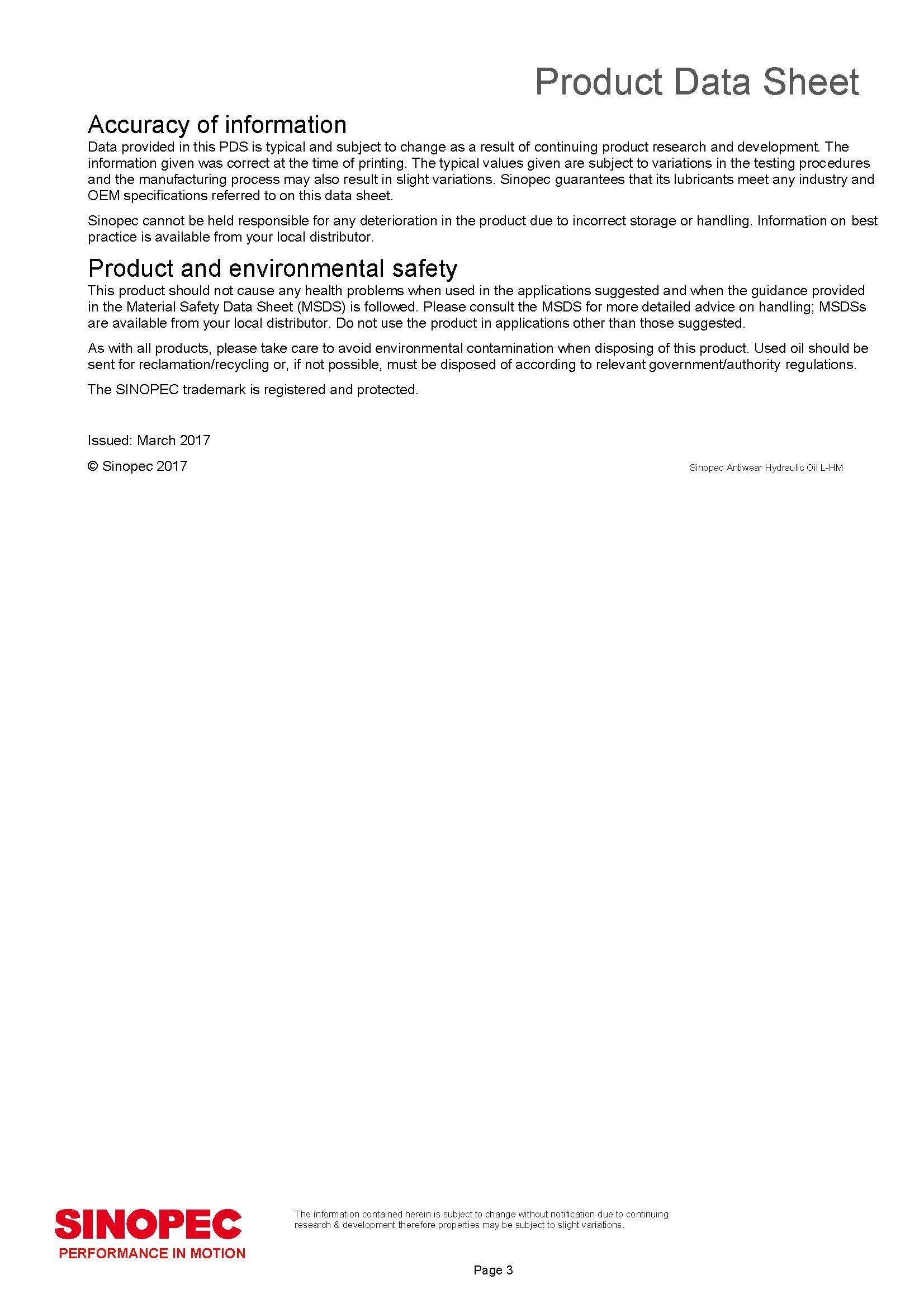 Anti-wear Hydraulic Oil Fluid - 5 Gallon Pail V763