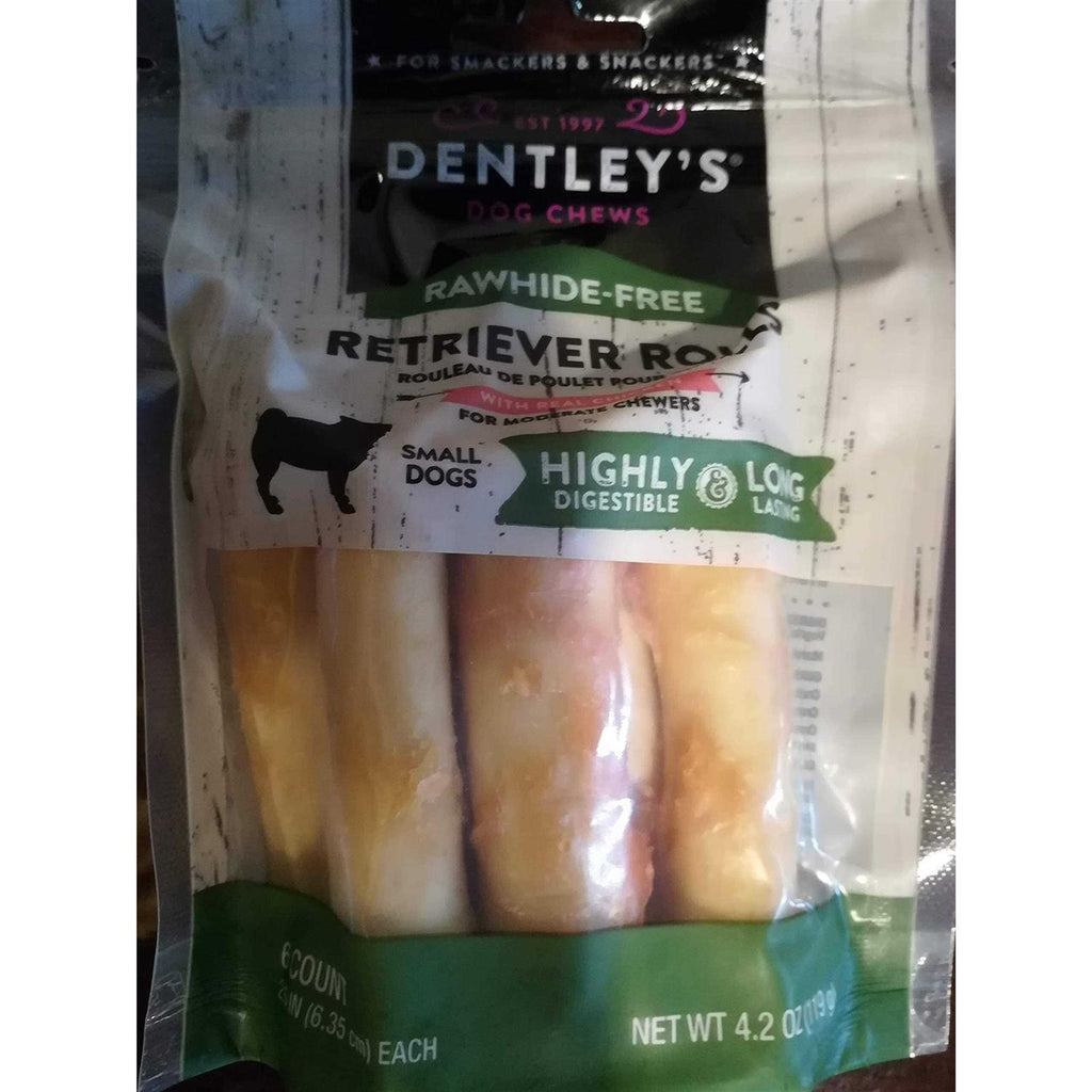 Rawhide-Free Retriever Rolls Small Dog Treats Chicken U461793