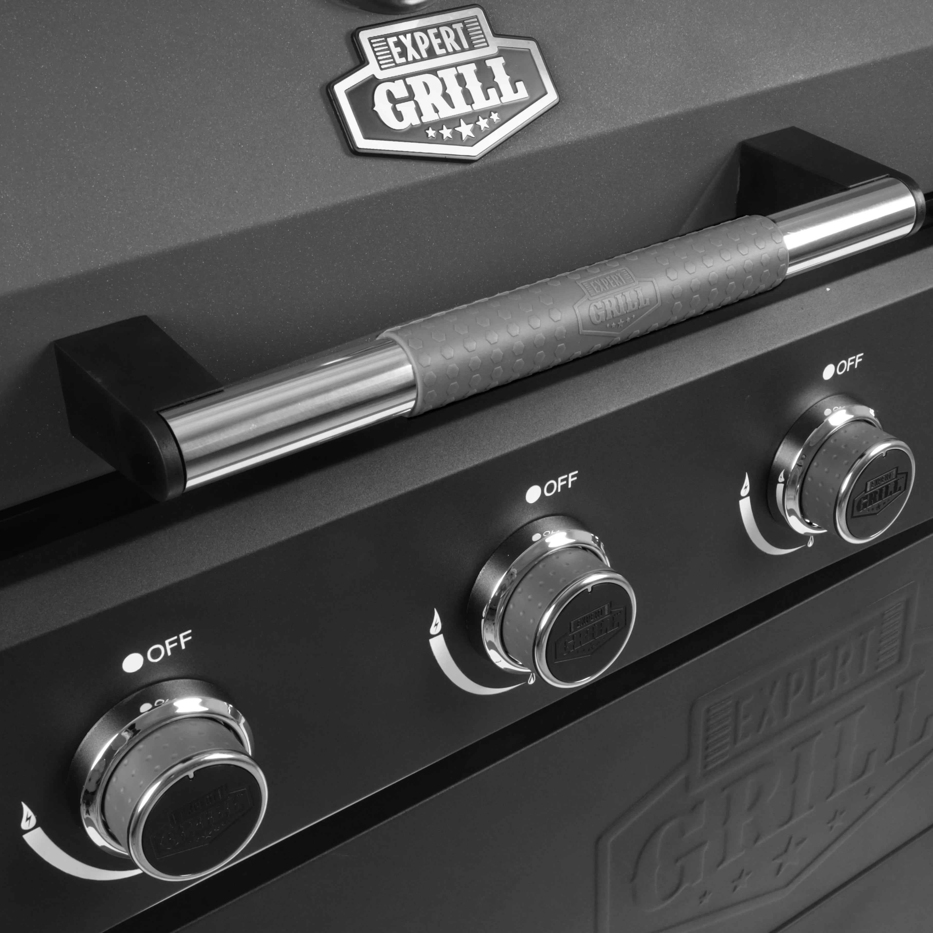 5 Burner Propane Gas Grill and Griddle, Black W571