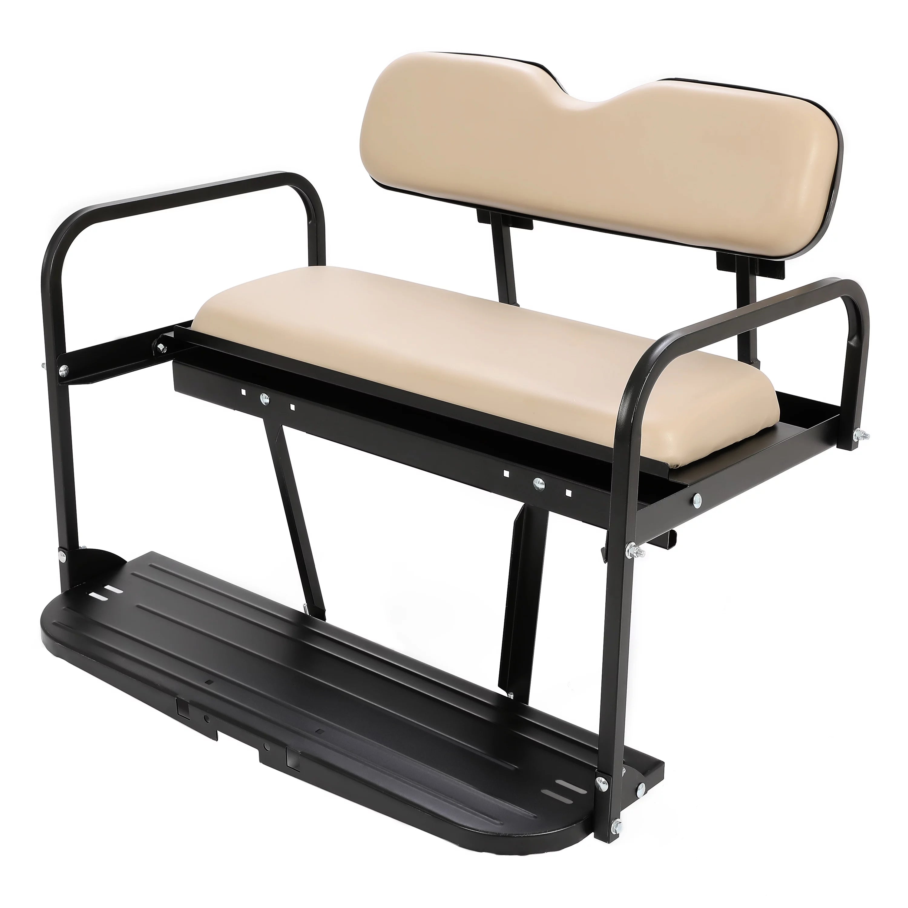 Rear Back Seat Kit for EZGO Marathon Golf Cart Tan Flip Folding P92087