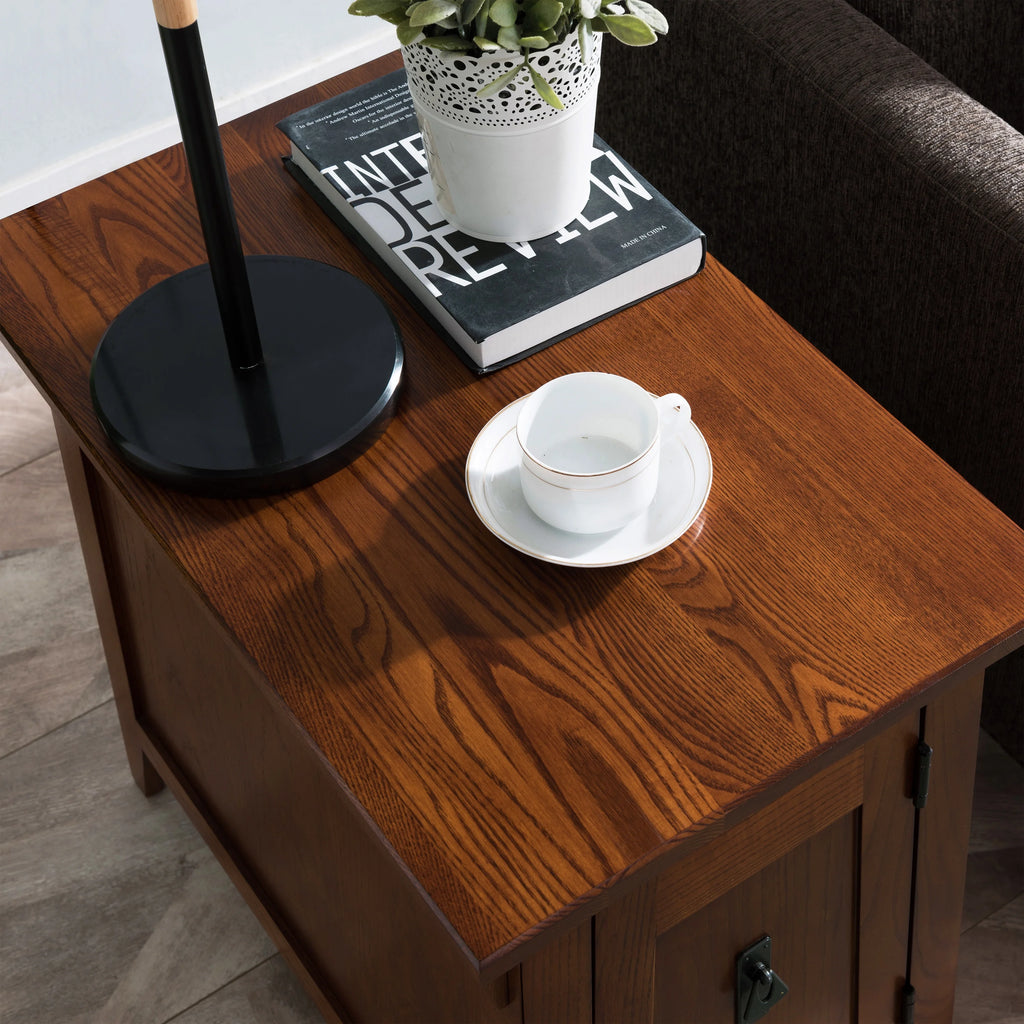 Solid Wood Mission End Table for Living Room and Bedroom Y1707